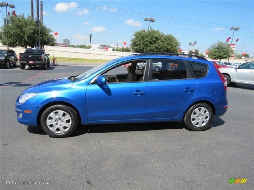 2010 Elantra Touring SE - Vivid Blue / Beige photo #4