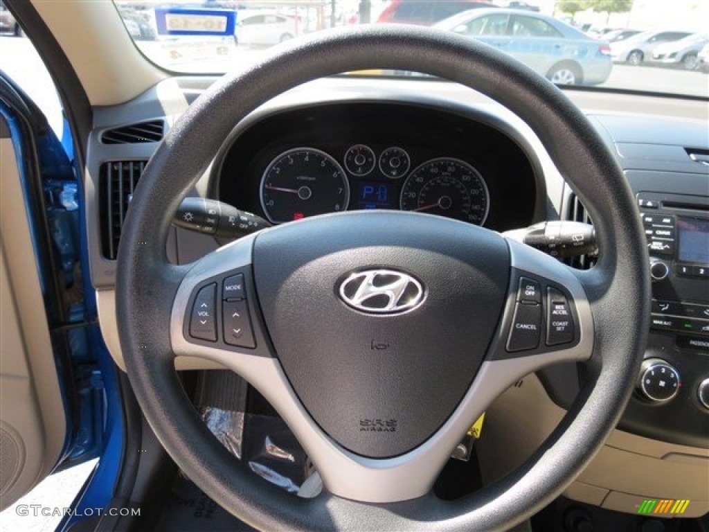 2010 Elantra Touring SE - Vivid Blue / Beige photo #17