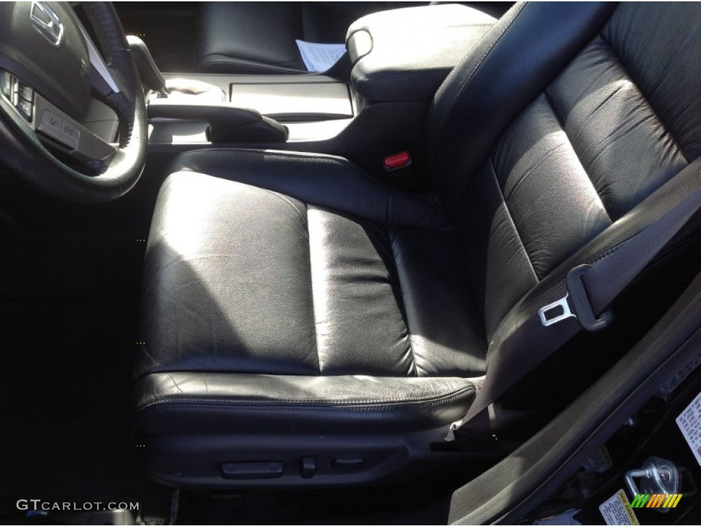2009 Accord EX-L V6 Sedan - Crystal Black Pearl / Black photo #11