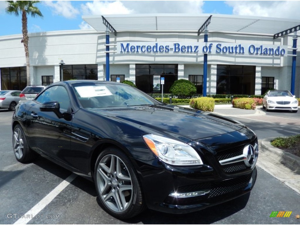 2014 SLK 250 Roadster - Black / Black photo #1