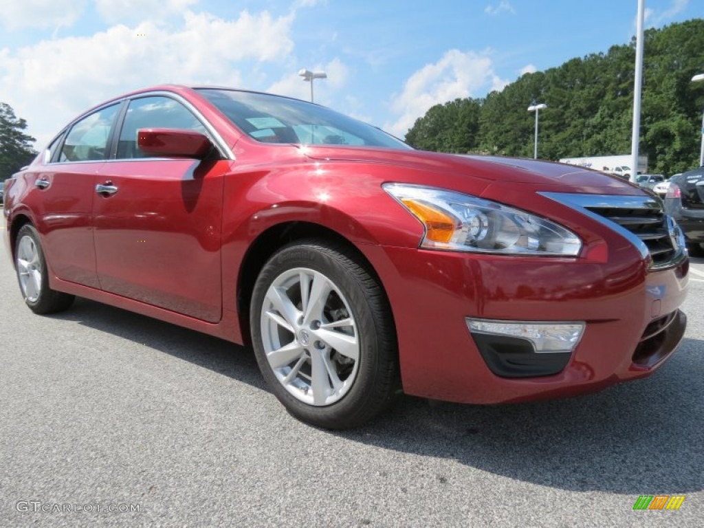 2014 Altima 2.5 SV - Cayenne Red / Charcoal photo #7