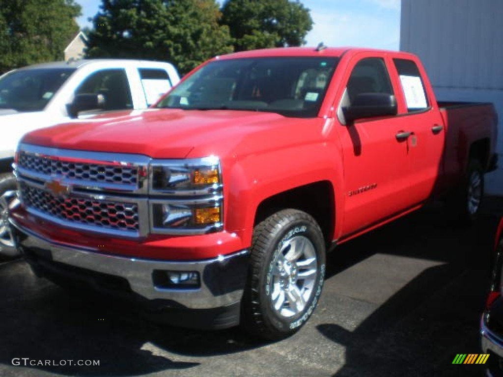 2014 Silverado 1500 LT Double Cab 4x4 - Victory Red / Jet Black photo #1