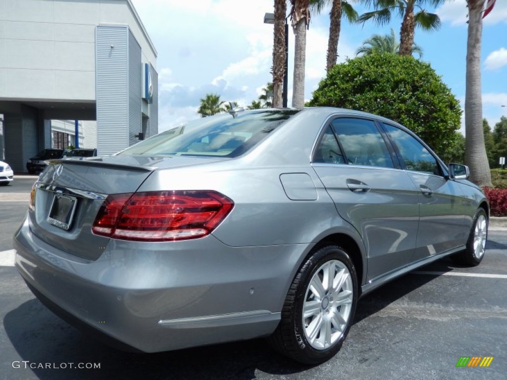2014 E 350 Sedan - Paladium Silver Metallic / Silk Beige/Espresso Brown photo #3