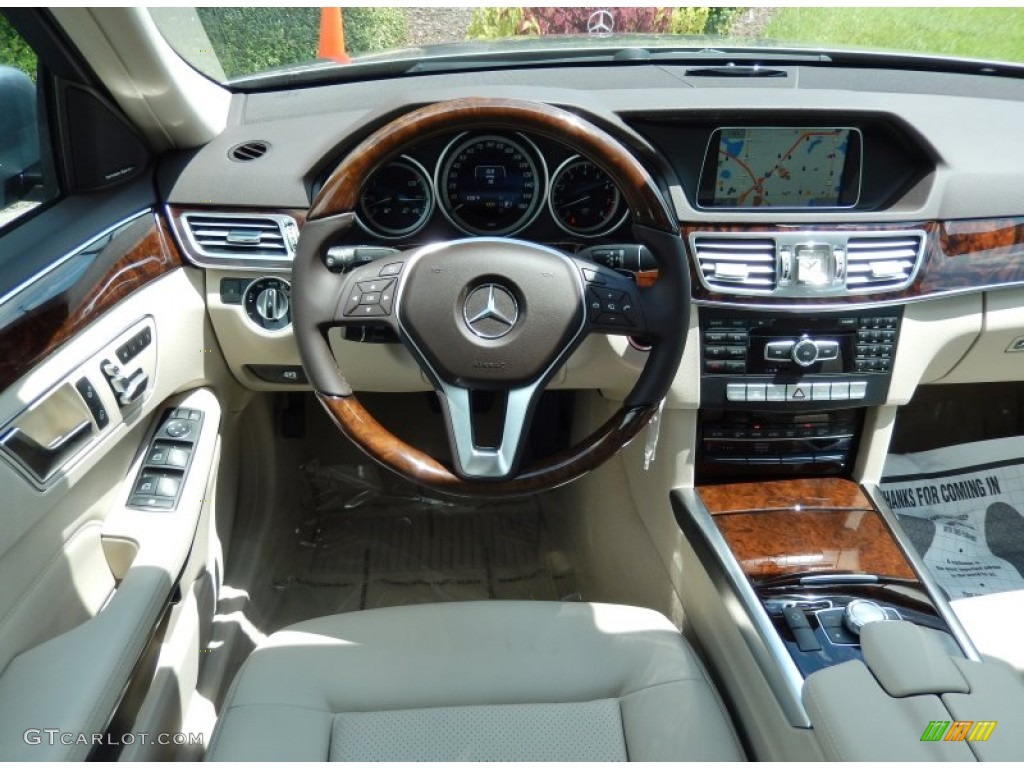 2014 E 350 Sedan - Paladium Silver Metallic / Silk Beige/Espresso Brown photo #9