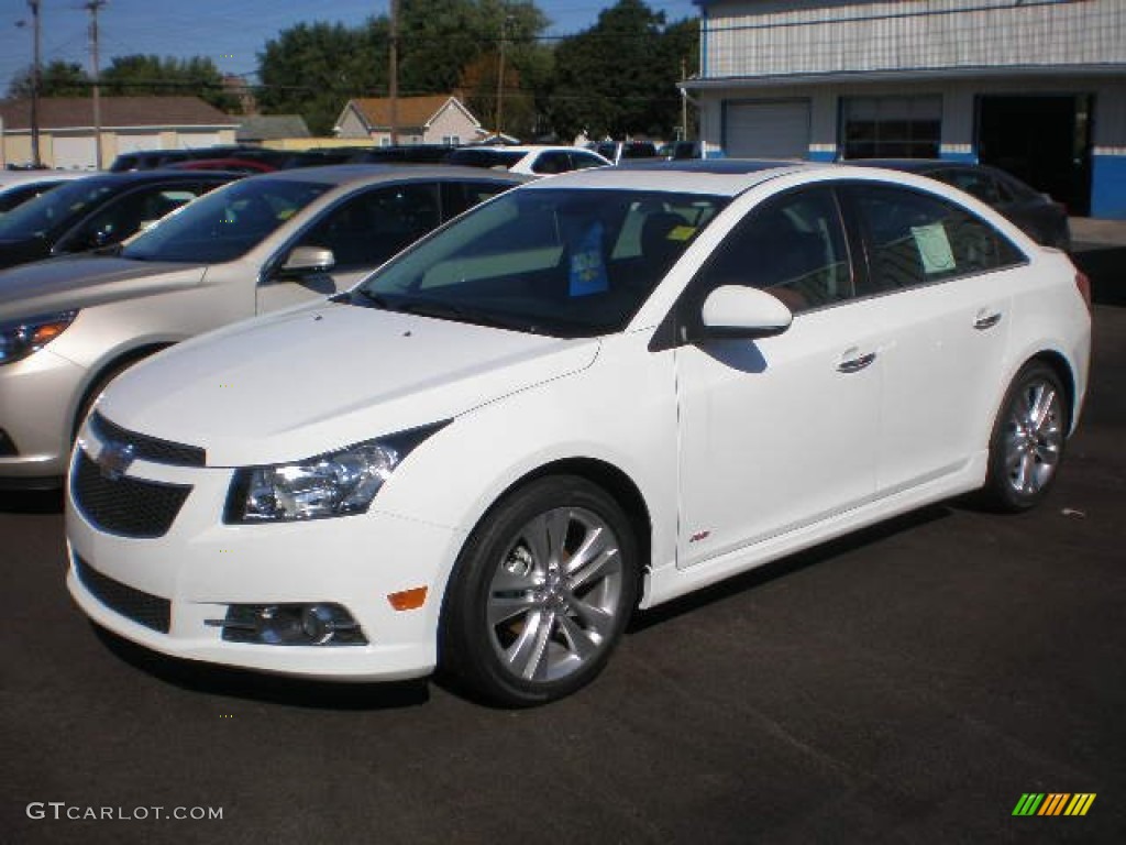 2013 Cruze LTZ - Summit White / Jet Black/Brick photo #1