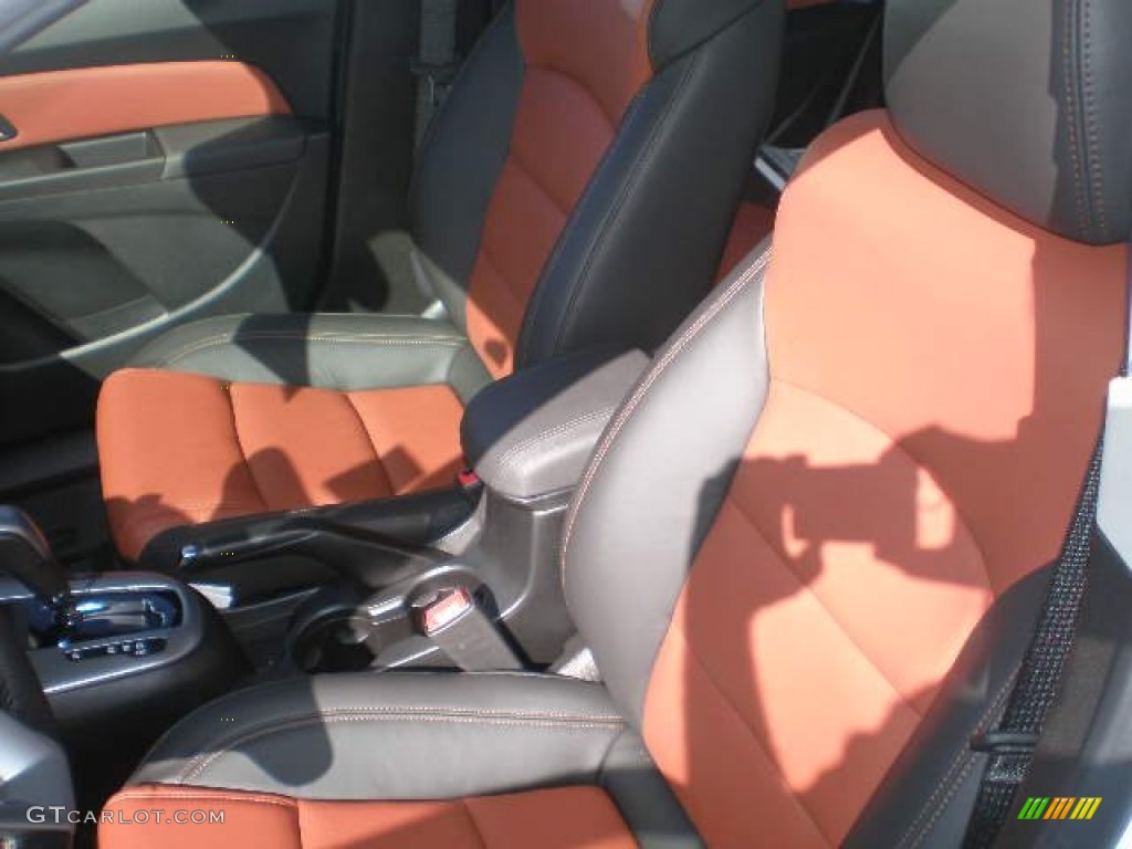 2013 Cruze LTZ - Summit White / Jet Black/Brick photo #3