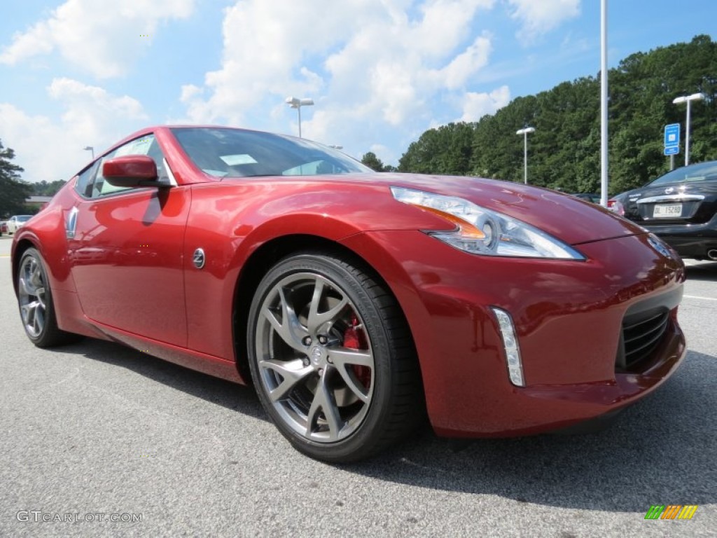 Magma Red 2014 Nissan 370Z Sport Touring Coupe Exterior Photo #85422270