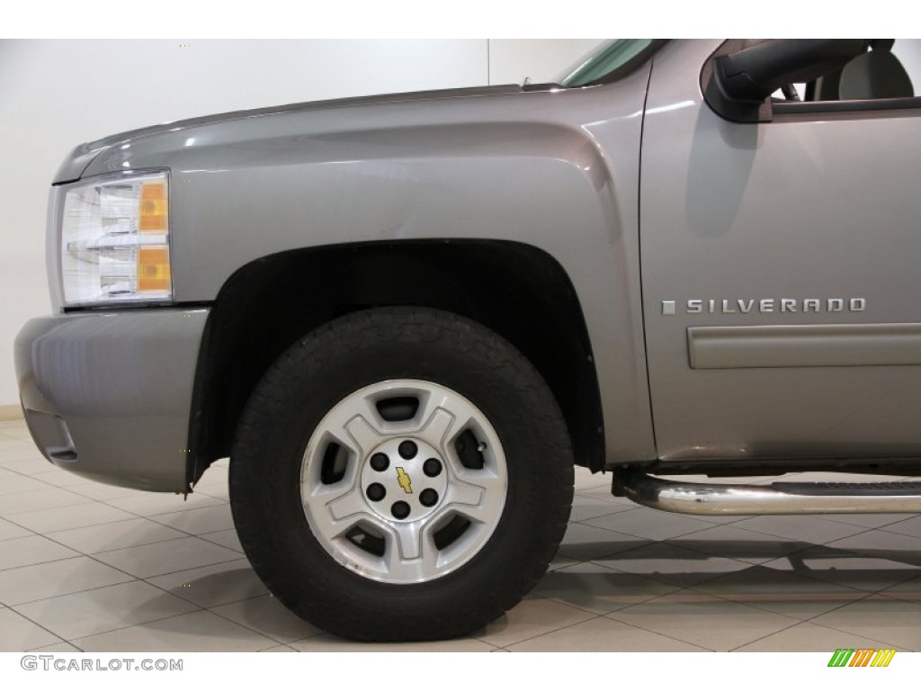 2009 Silverado 1500 LT Extended Cab 4x4 - Graystone Metallic / Light Titanium photo #15