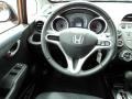 2009 Honda Fit Sport Black Interior Steering Wheel Photo