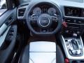 Black/Lunar Silver 2014 Audi SQ5 Prestige 3.0 TFSI quattro Steering Wheel