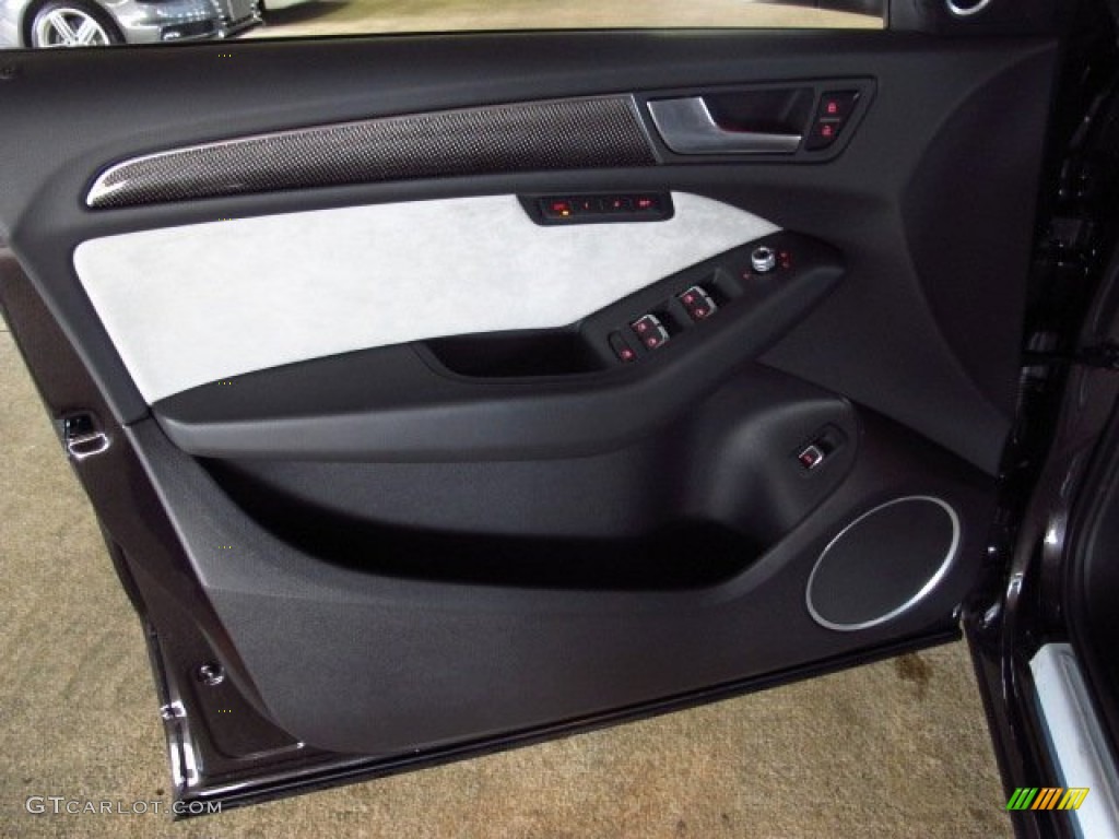 2014 Audi SQ5 Premium plus 3.0 TFSI quattro Black/Lunar Silver Door Panel Photo #85425291