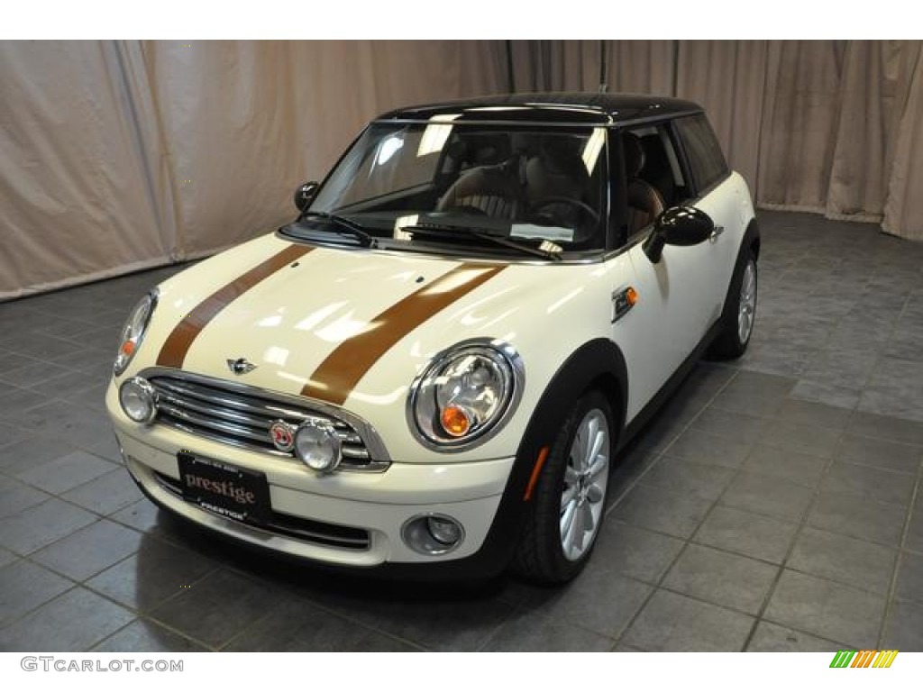 2010 Cooper Mayfair 50th Anniversary Hardtop - Pepper White / Mayfair Lounge Toffee Leather photo #1