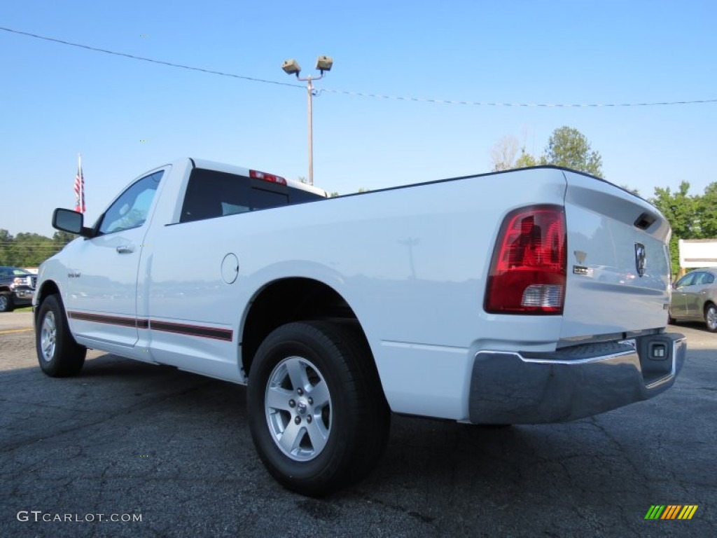 2010 Ram 1500 SLT Regular Cab - Stone White / Dark Slate/Medium Graystone photo #5