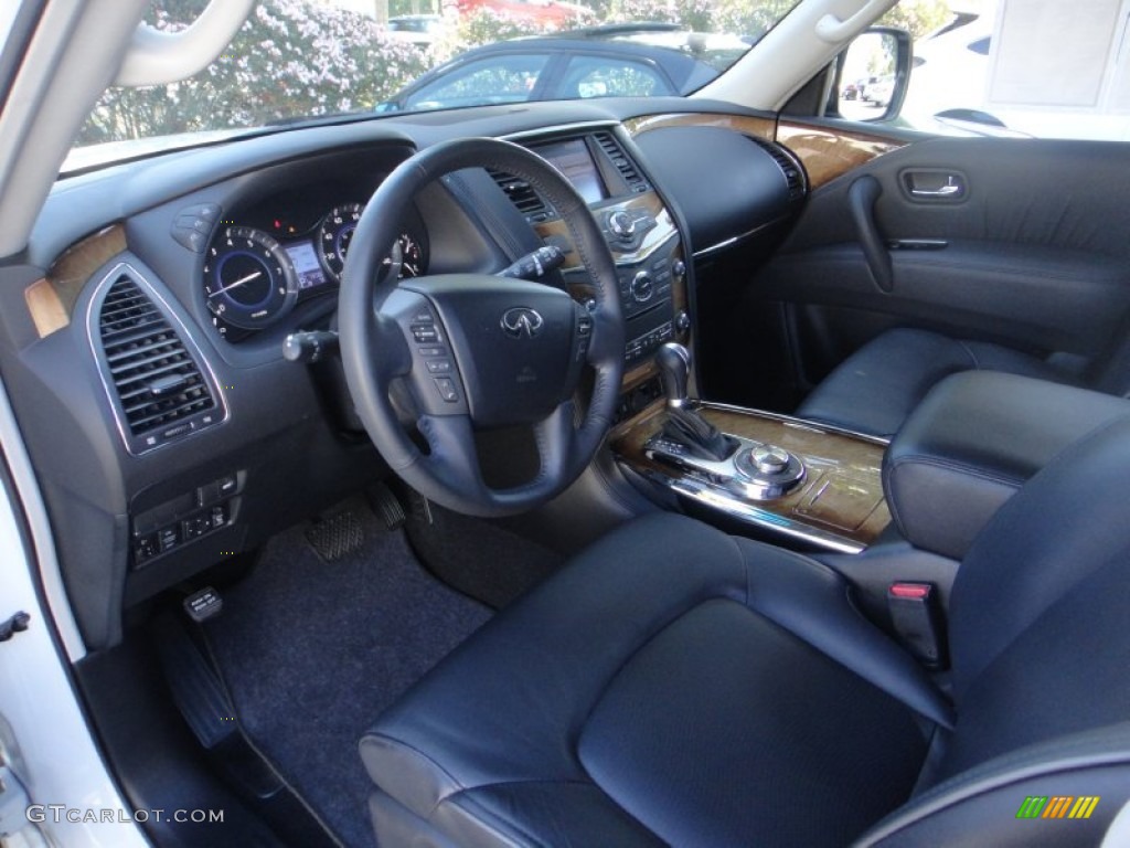 Graphite Interior 2012 Infiniti QX 56 4WD Photo #85427076