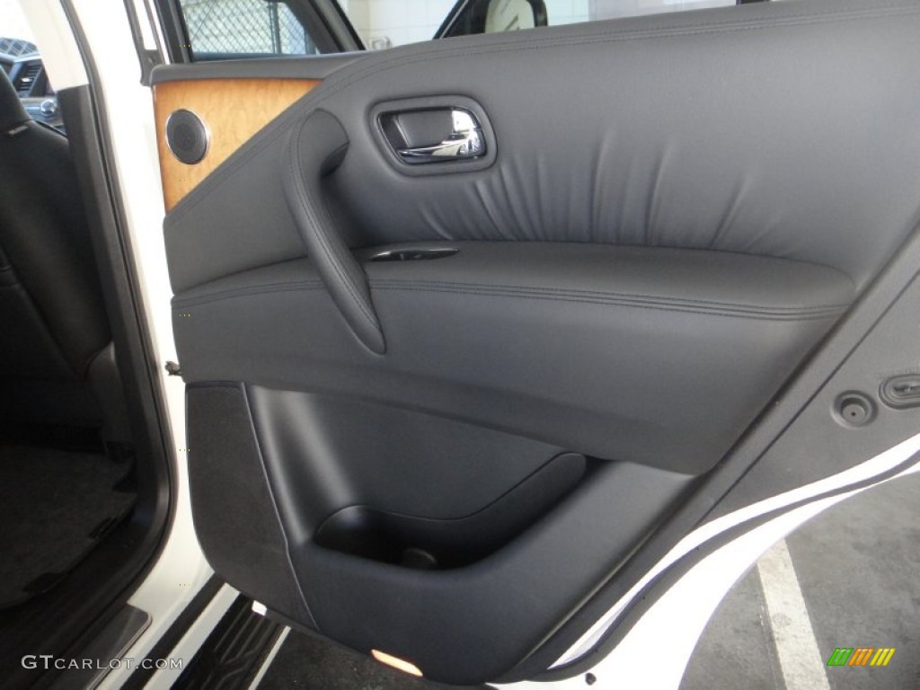 2012 Infiniti QX 56 4WD Graphite Door Panel Photo #85427325