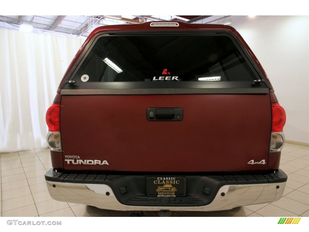 2008 Tundra Limited Double Cab 4x4 - Salsa Red Pearl / Graphite Gray photo #48