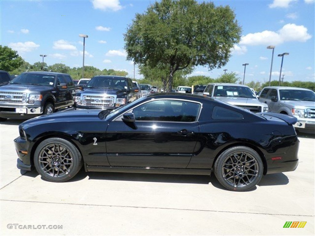 Black 2014 Ford Mustang Shelby GT500 SVT Performance Package Coupe Exterior Photo #85428340