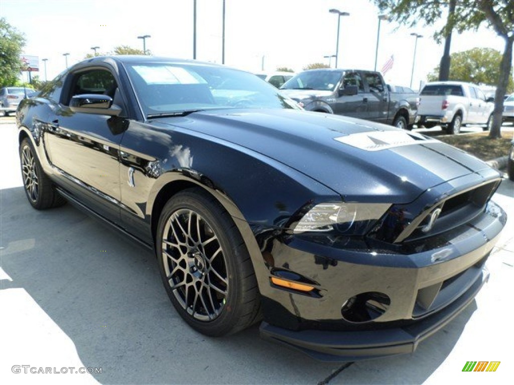 Black 2014 Ford Mustang Shelby GT500 SVT Performance Package Coupe Exterior Photo #85428441