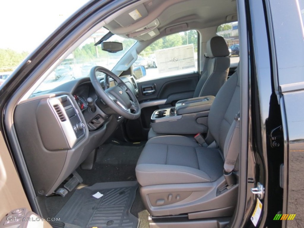 Jet Black Interior 2014 Chevrolet Silverado 1500 LT Z71 Double Cab Photo #85428681