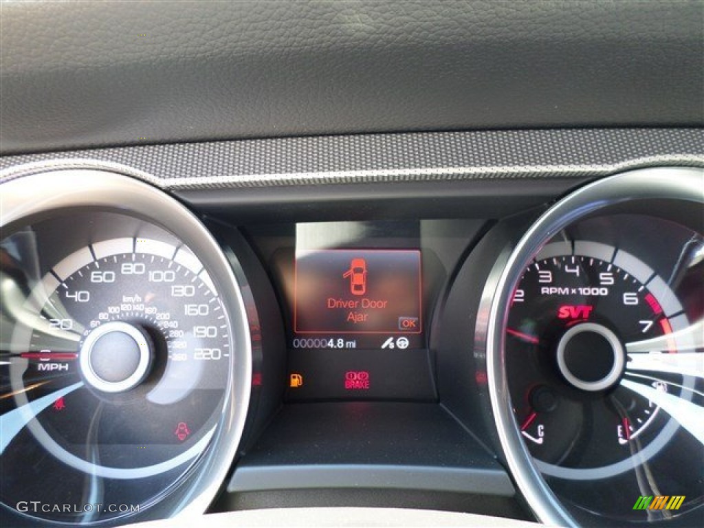 2014 Ford Mustang Shelby GT500 SVT Performance Package Coupe Gauges Photo #85428756