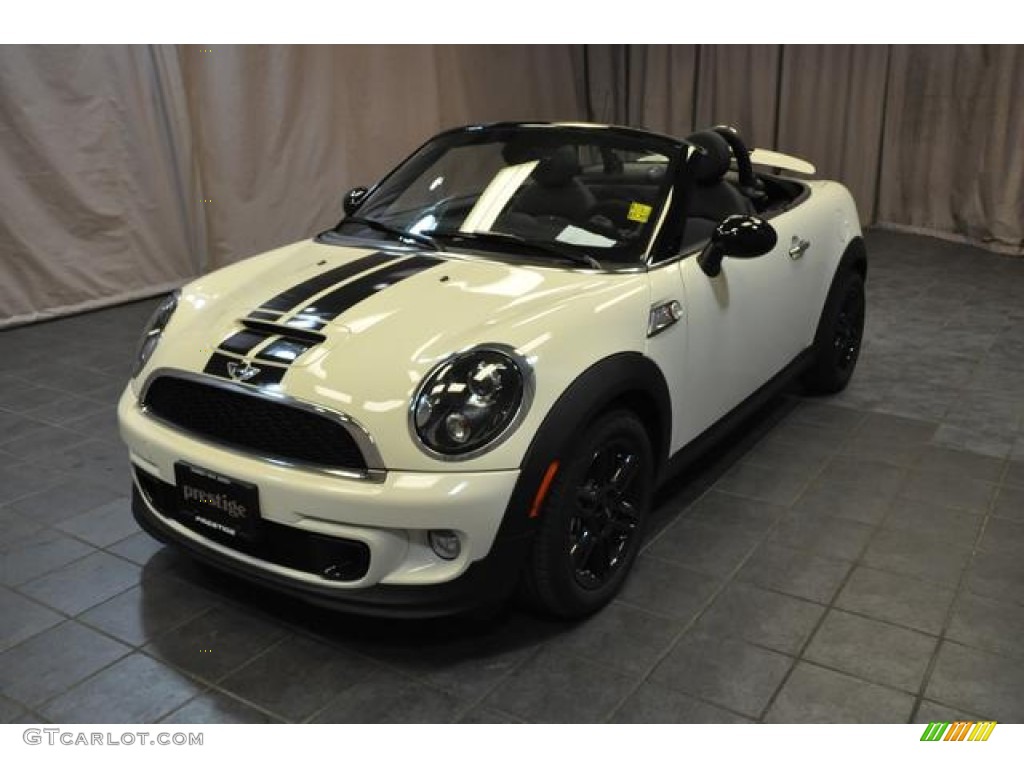 2014 Cooper S Roadster - Pepper White / Carbon Black photo #1