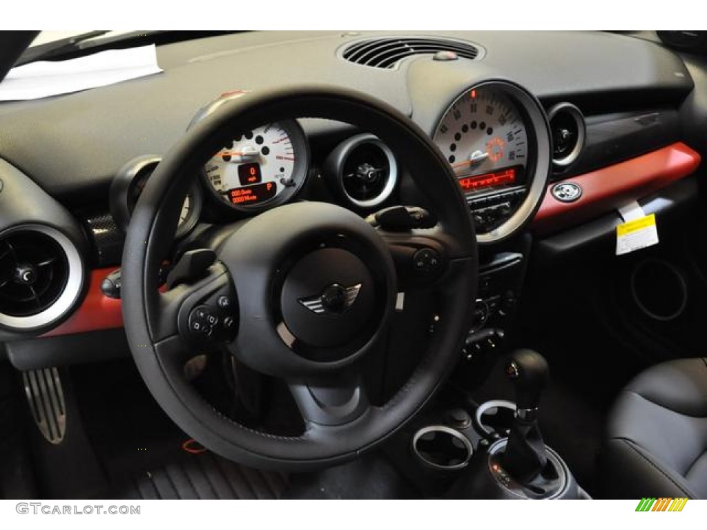 2014 Cooper S Roadster - Pepper White / Carbon Black photo #25