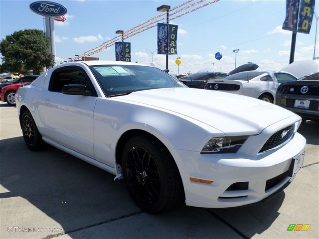 2014 Mustang V6 Coupe - Oxford White / Charcoal Black photo #7