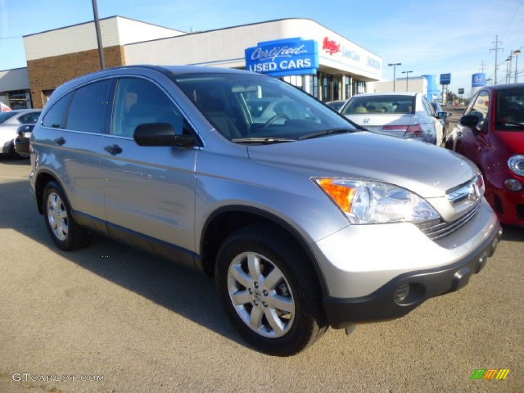 2008 CR-V EX 4WD - Whistler Silver Metallic / Black photo #1