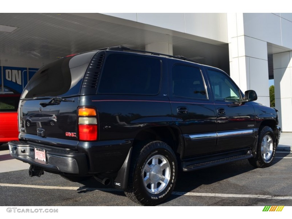 2004 Yukon SLT 4x4 - Carbon Metallic / Neutral/Shale photo #3