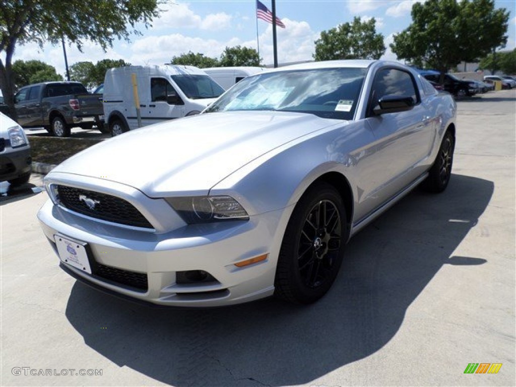 2014 Mustang V6 Coupe - Ingot Silver / Charcoal Black photo #1