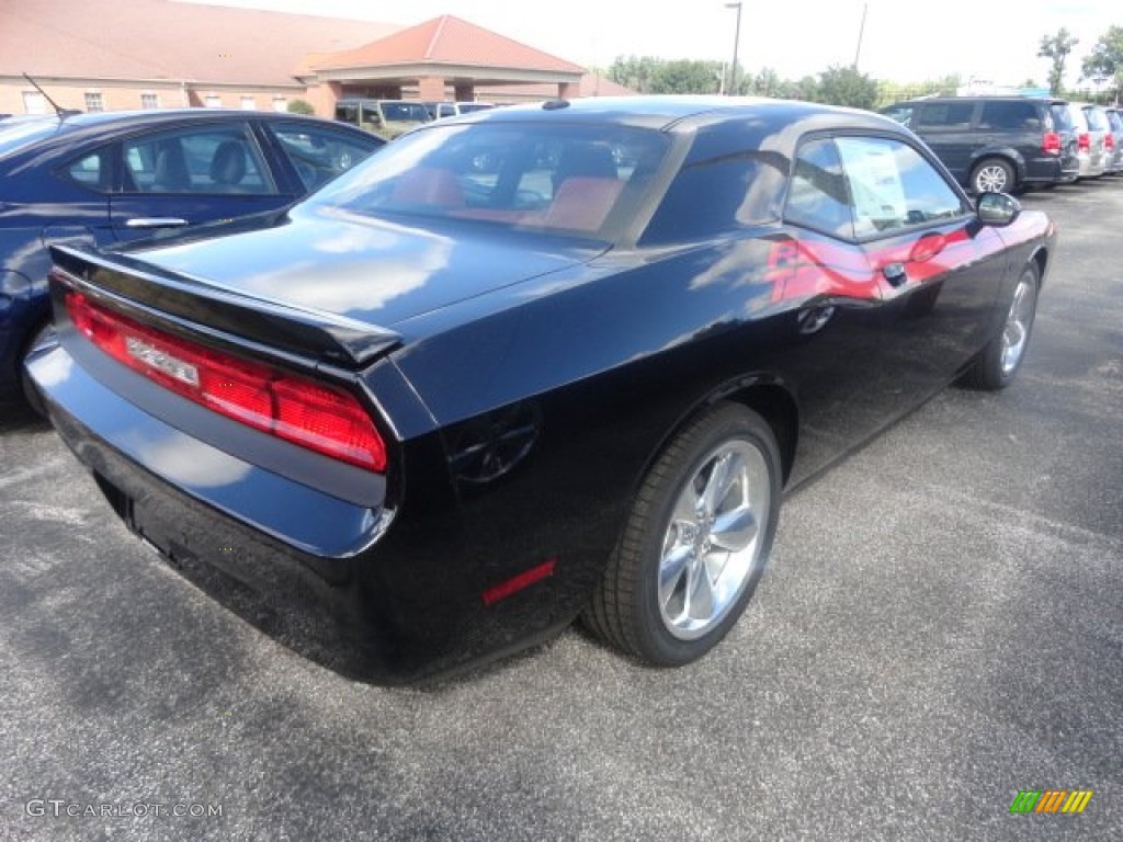 Phantom Black Tri-Coat Pearl 2014 Dodge Challenger R/T Classic Exterior Photo #85431612