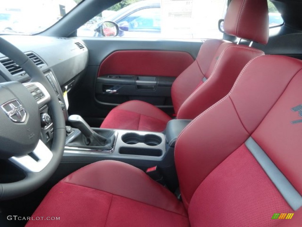 Dark Slate Gray/Radar Red Interior 2014 Dodge Challenger R/T Classic Photo #85431630
