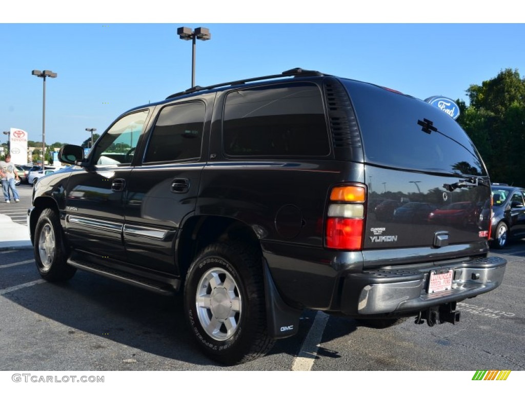2004 Yukon SLT 4x4 - Carbon Metallic / Neutral/Shale photo #25