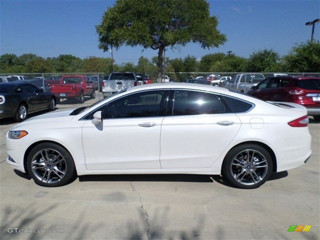 2014 Fusion Titanium - White Platinum / Charcoal Black photo #2
