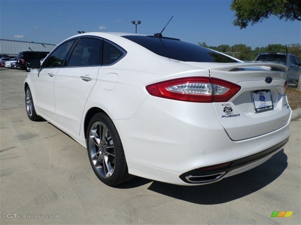 2014 Fusion Titanium - White Platinum / Charcoal Black photo #3