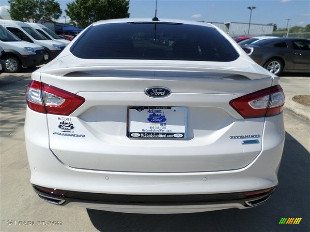 2014 Fusion Titanium - White Platinum / Charcoal Black photo #4