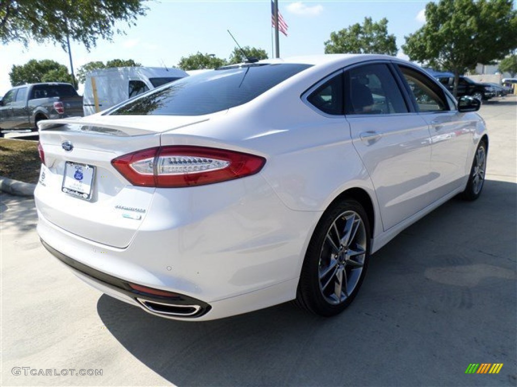 2014 Fusion Titanium - White Platinum / Charcoal Black photo #5