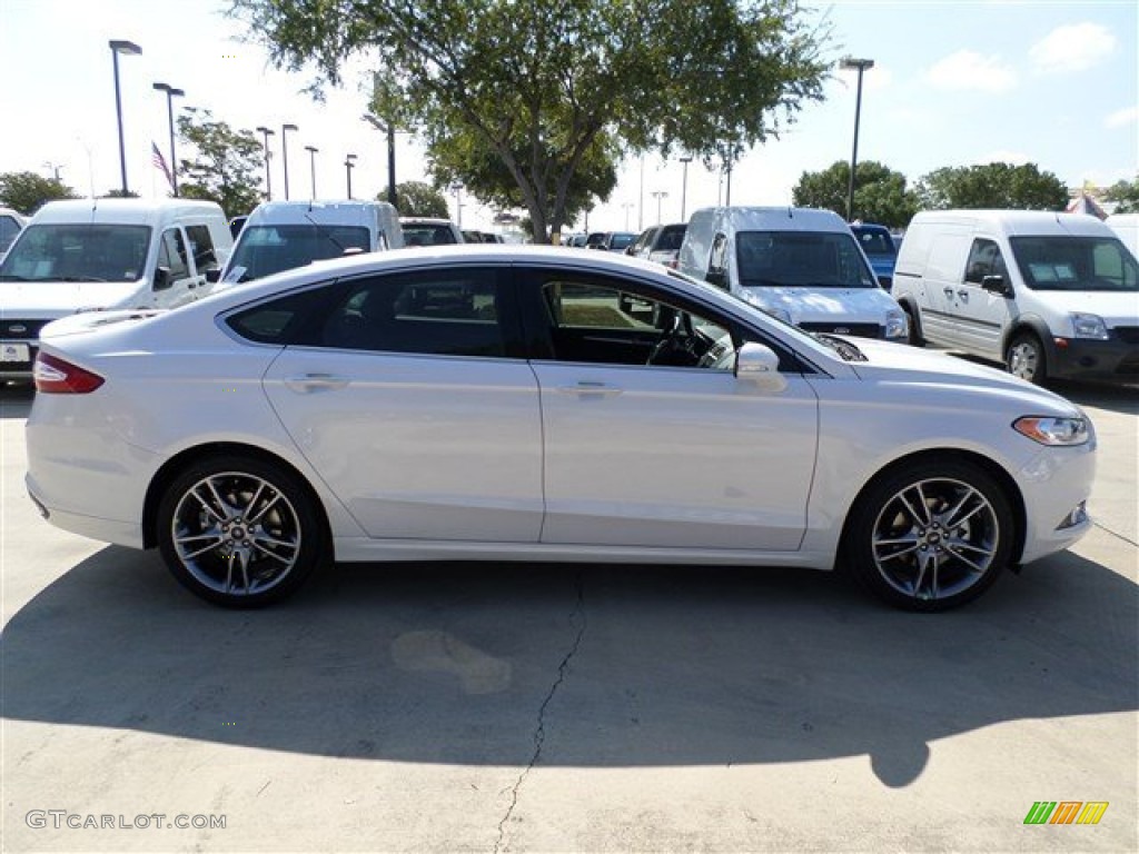 2014 Fusion Titanium - White Platinum / Charcoal Black photo #6