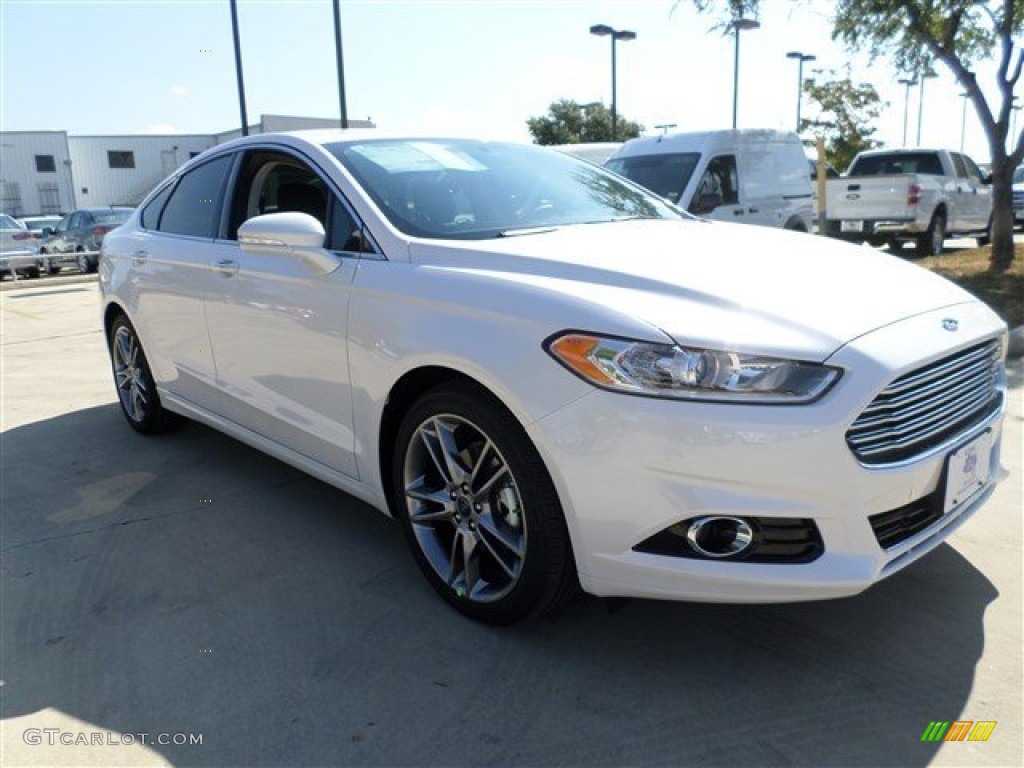 2014 Fusion Titanium - White Platinum / Charcoal Black photo #7