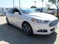 2014 White Platinum Ford Fusion Titanium  photo #7