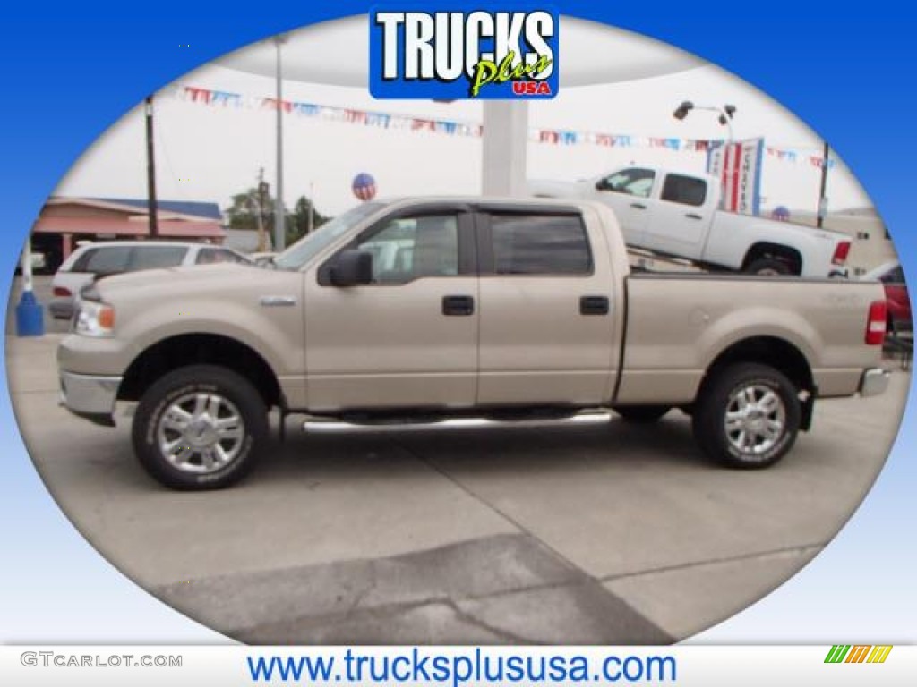 2008 F150 XLT SuperCrew 4x4 - Pueblo Gold Metallic / Tan photo #1