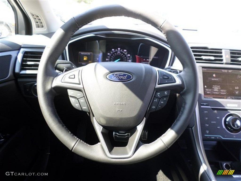 2014 Fusion Titanium - White Platinum / Charcoal Black photo #16