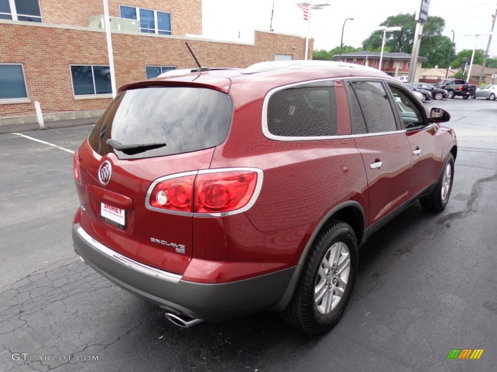 2009 Enclave CX - Red Jewel Tintcoat / Ebony Black/Ebony photo #4