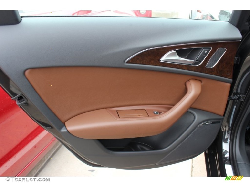 2014 A6 2.0T Sedan - Oolong Gray Metallic / Nougat Brown photo #33