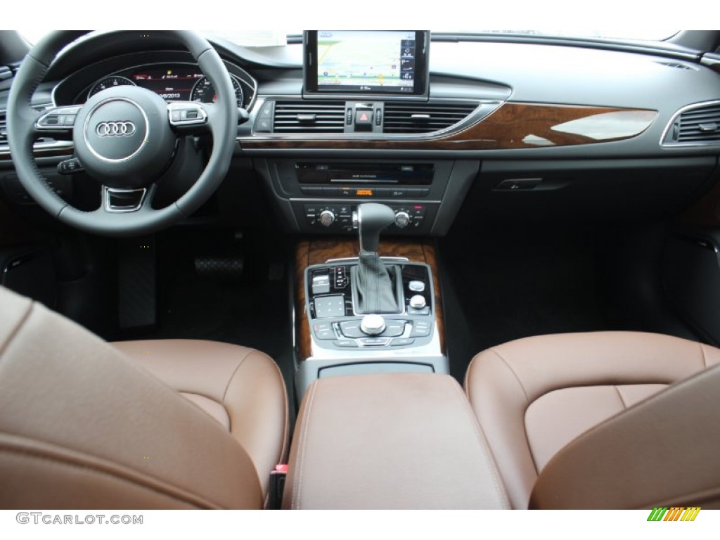 2014 A6 2.0T Sedan - Oolong Gray Metallic / Nougat Brown photo #34