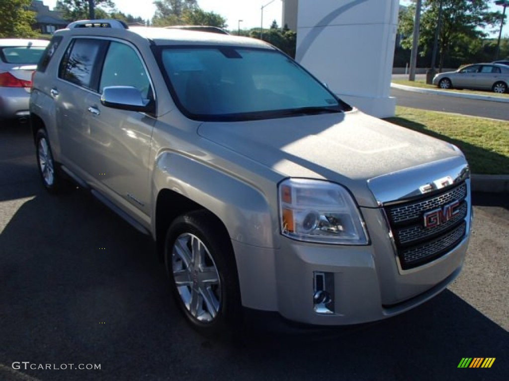 2010 Terrain SLT AWD - Gold Mist Metallic / Brownstone photo #1