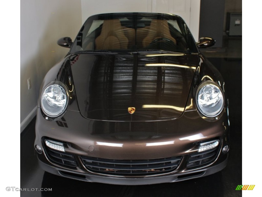 Macadamia Metallic 2008 Porsche 911 Turbo Cabriolet Exterior Photo #85433094