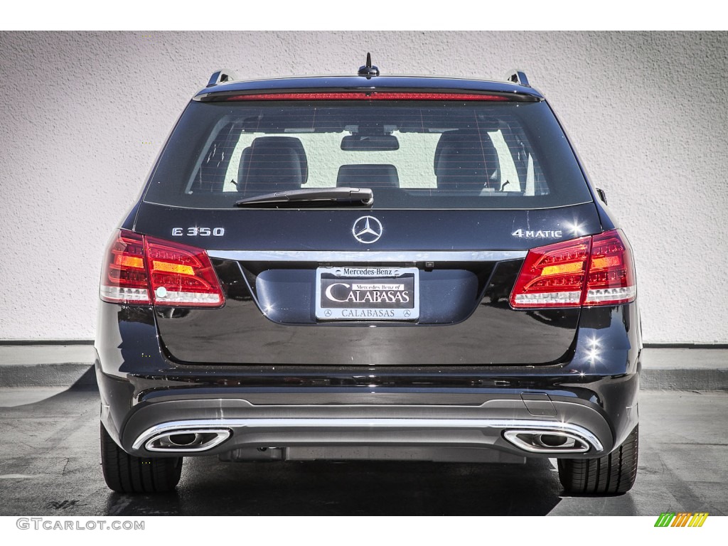 2014 E 350 4Matic Sport Wagon - Black / Black photo #3