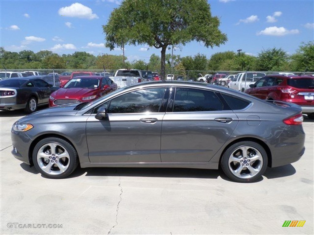 Sterling Gray 2014 Ford Fusion SE EcoBoost Exterior Photo #85435398