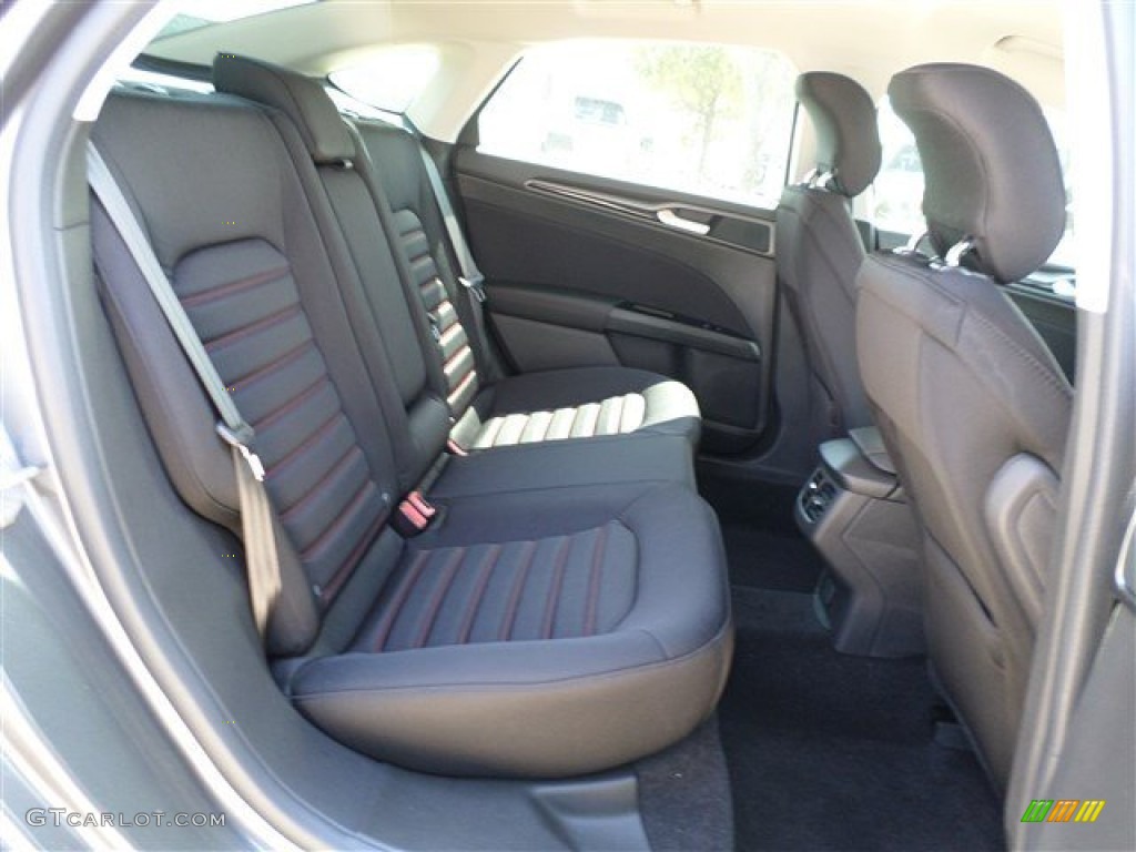 2014 Ford Fusion SE EcoBoost Rear Seat Photo #85435590